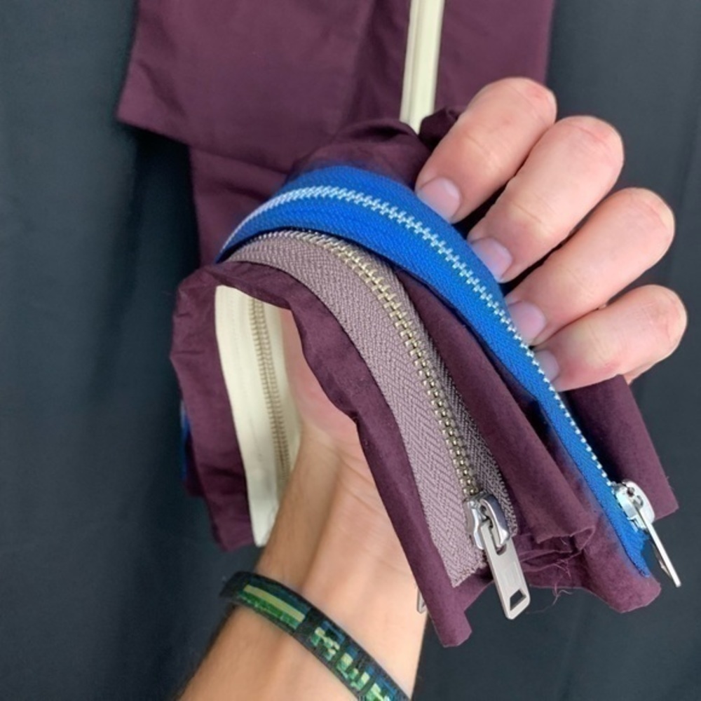 undercover jun takahashi chaos and balance maroon bondage zipper cargo pants uc - Picture 7 of 15